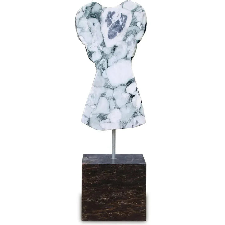 Adara Marble Dress Sculpture - LOOMLAN - Currey & Co - Statues & Sculptures