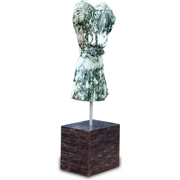 Adara Marble Dress Sculpture - LOOMLAN - Currey & Co - Statues & Sculptures