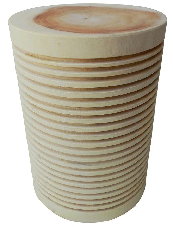 Ade Suar Wooden Outdoor Stool-Garden Stools-Artesia-LOOMLAN