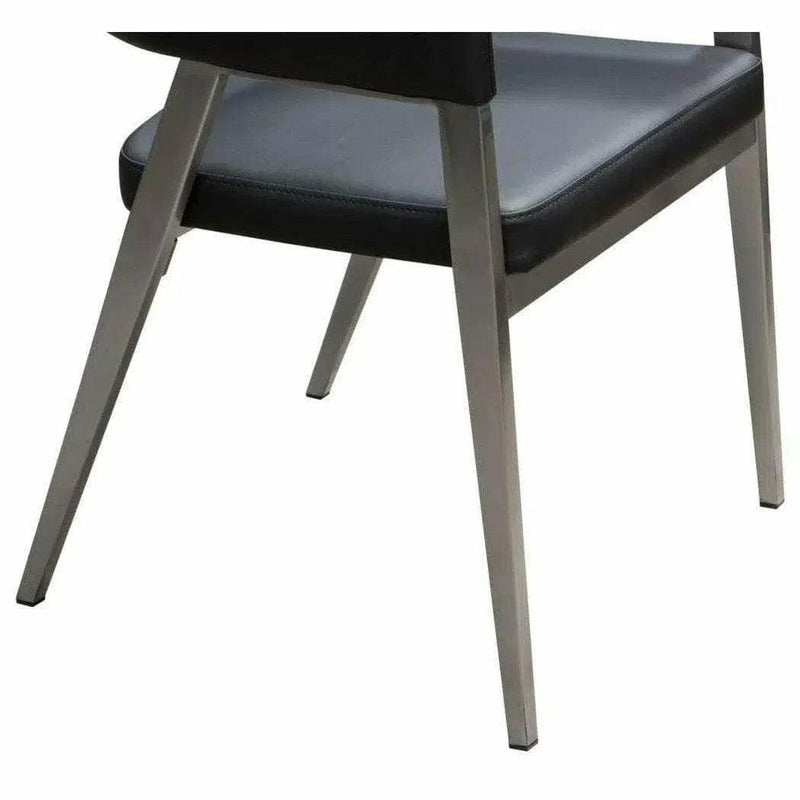 Adele Leather Modern Dining Chair 2PC