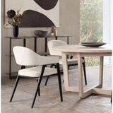 Adele Leather Modern Dining Chair 2PC