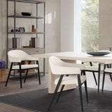 Adele Leather Modern Dining Chair 2PC