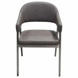 Adele Leather Modern Dining Chair 2PC