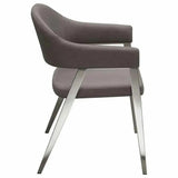 Adele Leather Modern Dining Chair 2PC