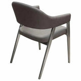 Adele Leather Modern Dining Chair 2PC