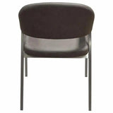 Adele Leather Modern Dining Chair 2PC