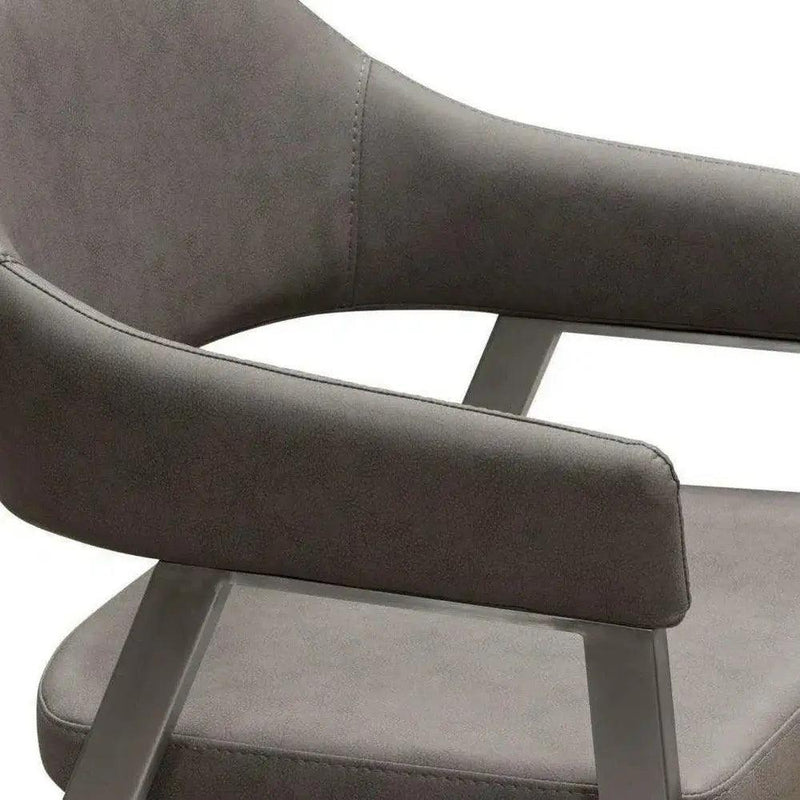 Adele Leather Modern Dining Chair 2PC