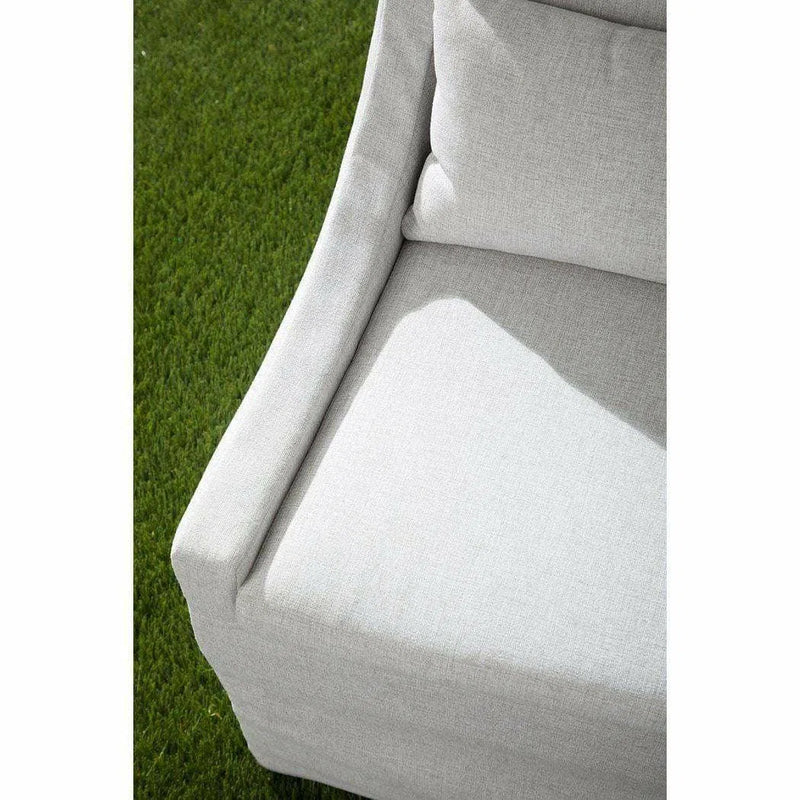 Adele Outdoor Slipcover Dining Chair Blanca Teak Wood Outdoor Dining Chairs LOOMLAN By Essentials For Living