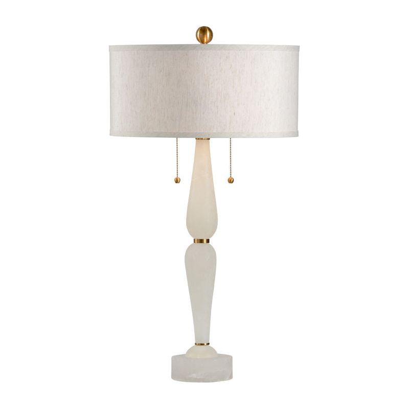 Adele White Alabaster Table Lamp