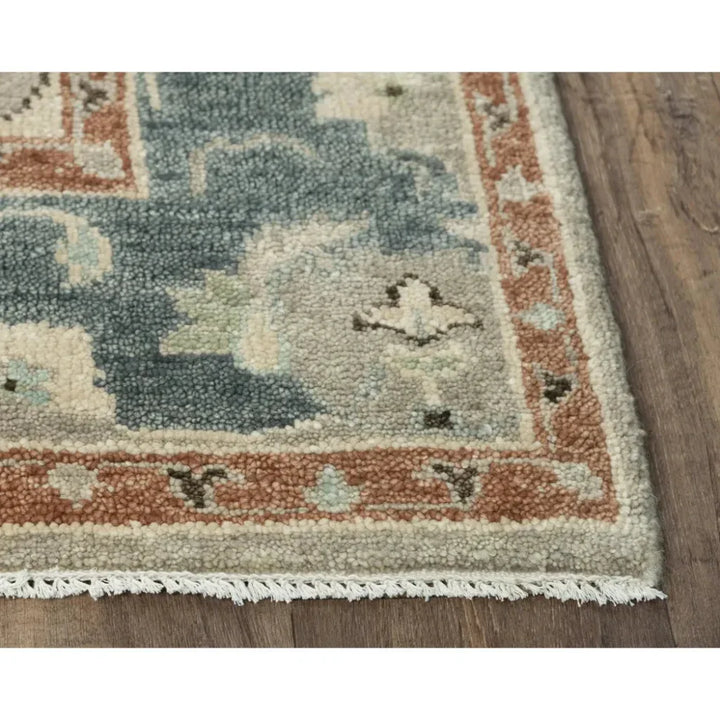 Aden Floral Light Blue Large Area Rugs For Living Room - LOOMLAN - LOOMLAN - Area Rugs