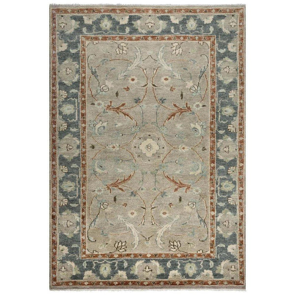 Aden Floral Light Blue Large Area Rugs For Living Room - LOOMLAN - LOOMLAN - Area Rugs