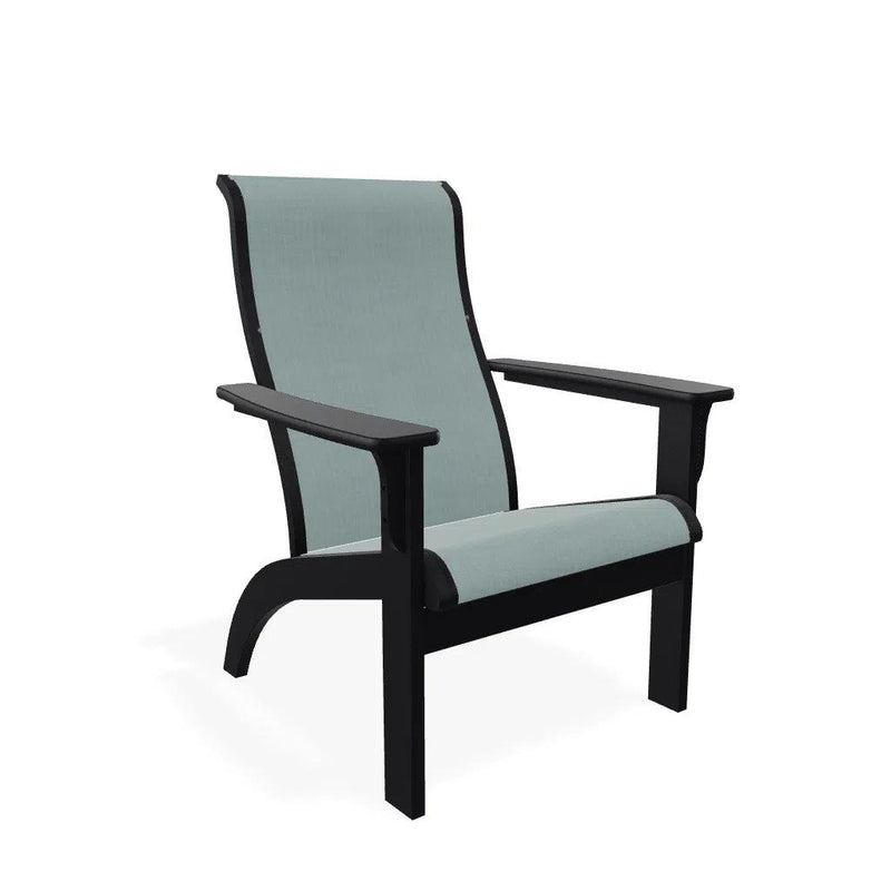 Adirondack Marine Grade Polymer Durable Sling Arm Chair-Outdoor Accent Chairs-Telescope-LOOMLAN