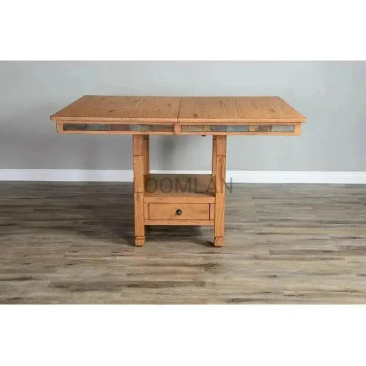 Adjustable Height & Extendable Dining Table-Dining Tables-Sunny D-LOOMLAN