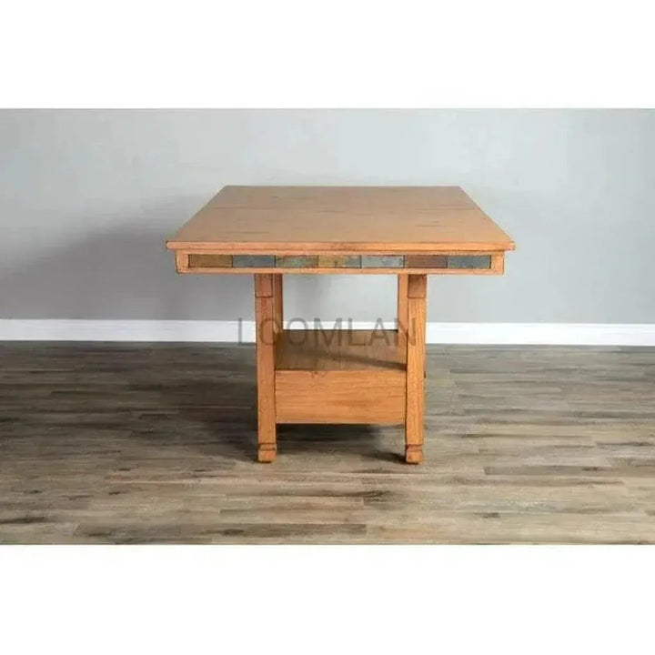 Adjustable Height & Extendable Dining Table-Dining Tables-Sunny D-LOOMLAN