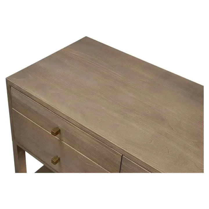 Adler Natural Rectangular Console Table - LOOMLAN - Sarreid - Console Tables