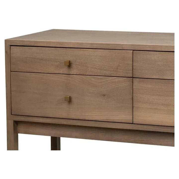 Adler Natural Rectangular Console Table - LOOMLAN - Sarreid - Console Tables