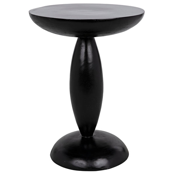 Adonis Side Table, Hand Rubbed Black-Side Tables-Noir-LOOMLAN