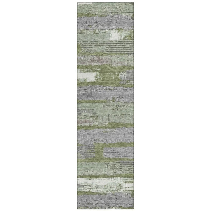 Aelaris Green Washable Indoor - Outdoor Rug - LOOMLAN - LOOMLAN Rugs - Outdoor Rugs