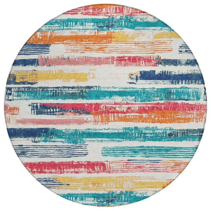 Aelaris Ivory Washable Indoor - Outdoor Rug - LOOMLAN - LOOMLAN Rugs - Outdoor Rugs