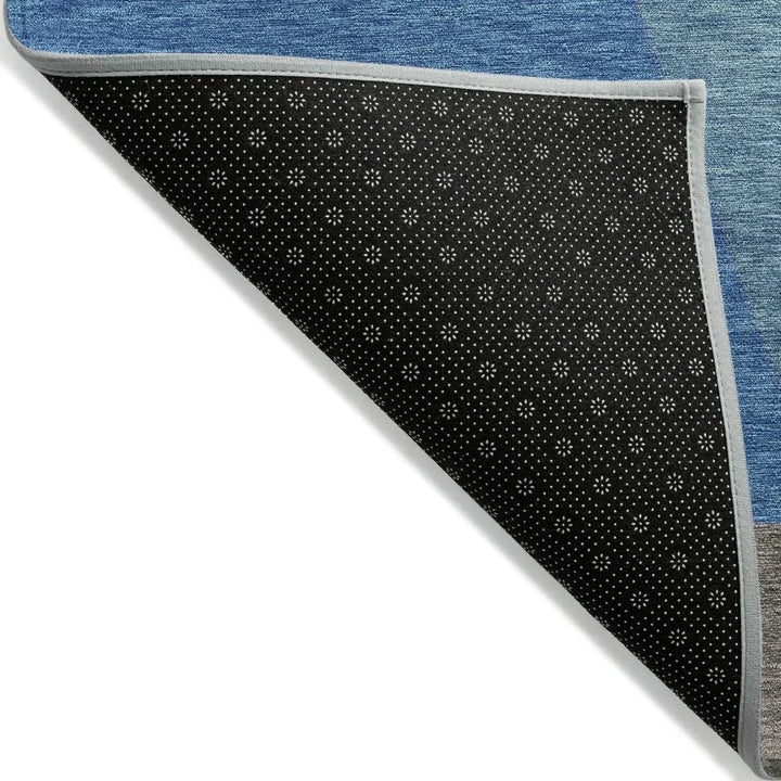 Aeleth Blue Washable Indoor - Outdoor Rug - LOOMLAN - LOOMLAN Rugs - Outdoor Rugs