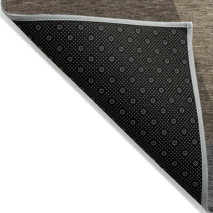 Aeleth Brown Washable Indoor - Outdoor Rug - LOOMLAN - LOOMLAN Rugs - Outdoor Rugs