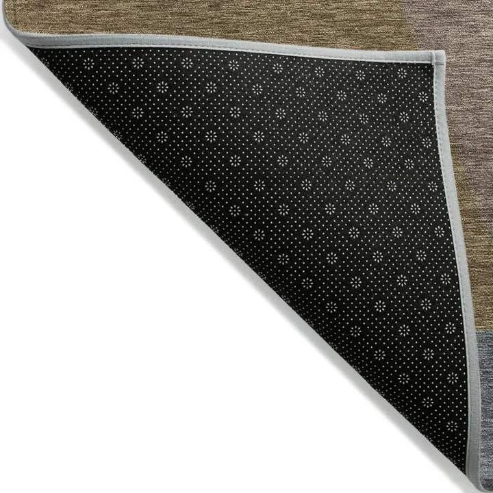 Aeleth Mocha Washable Indoor - Outdoor Rug - LOOMLAN - LOOMLAN Rugs - Outdoor Rugs