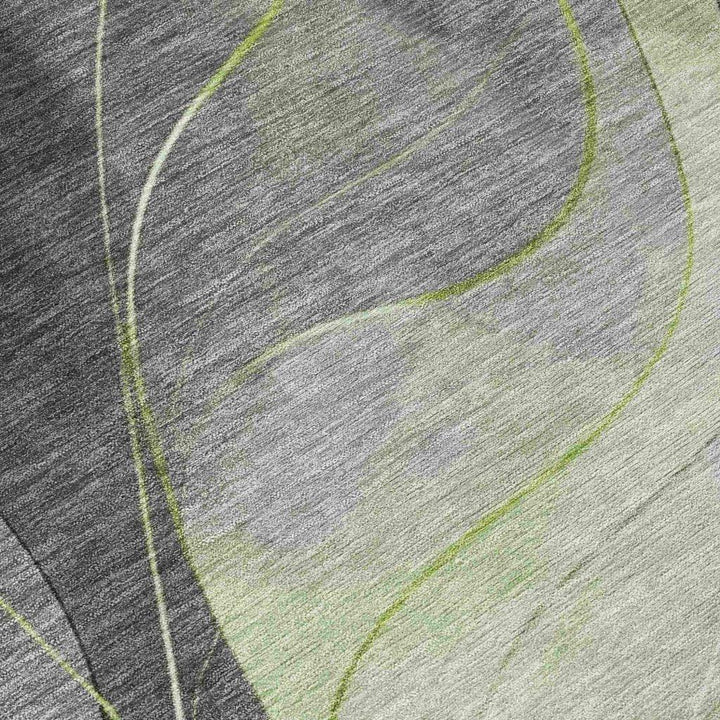 Aelien Green Washable Indoor - Outdoor Rug - LOOMLAN - LOOMLAN Rugs - Outdoor Rugs