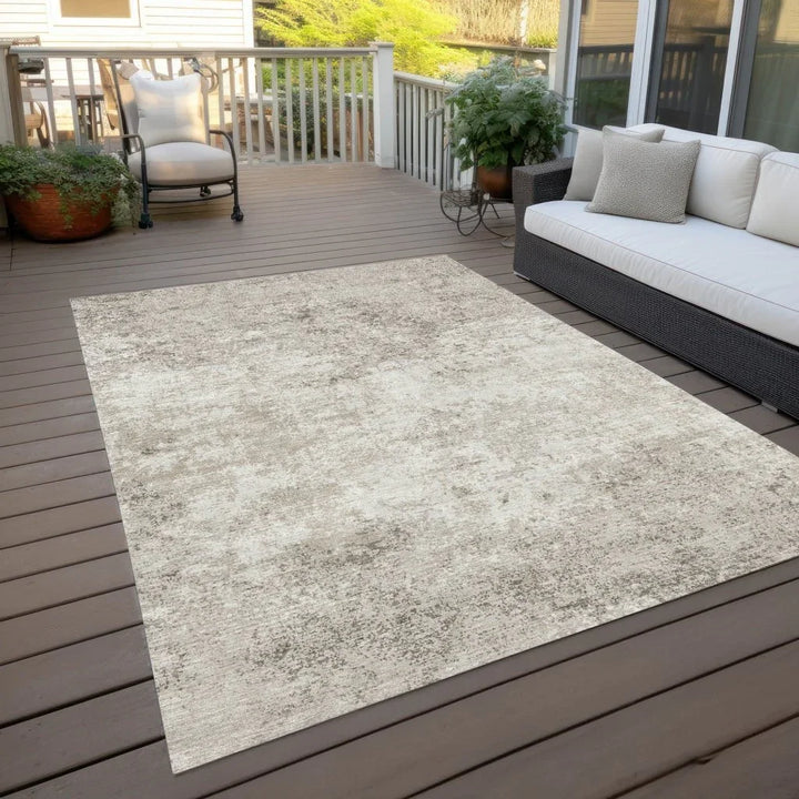 Aera Ivory Washable Indoor-Outdoor Rug-Outdoor Rugs-LOOMLAN Rugs-LOOMLAN