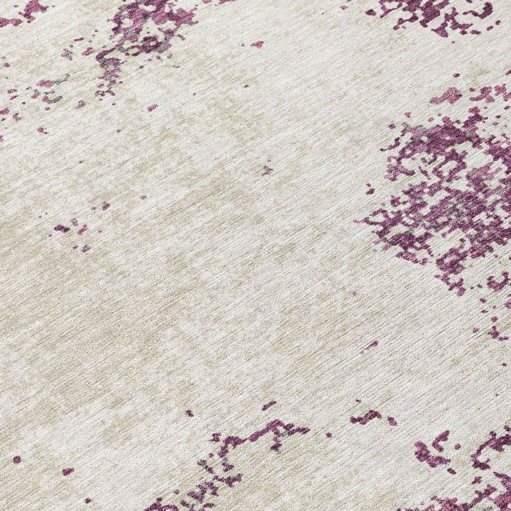 Aera Purple Washable Indoor-Outdoor Rug-Outdoor Rugs-LOOMLAN Rugs-LOOMLAN