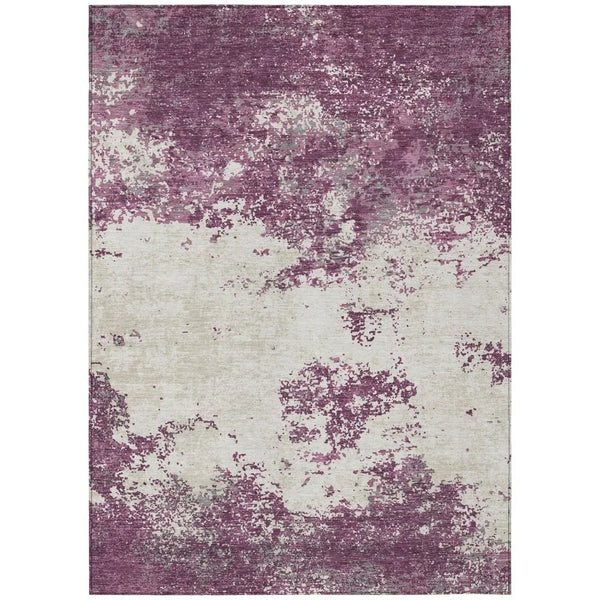 Aera Purple Washable Indoor-Outdoor Rug-Outdoor Rugs-LOOMLAN Rugs-2'6" x 3'10"-LOOMLAN