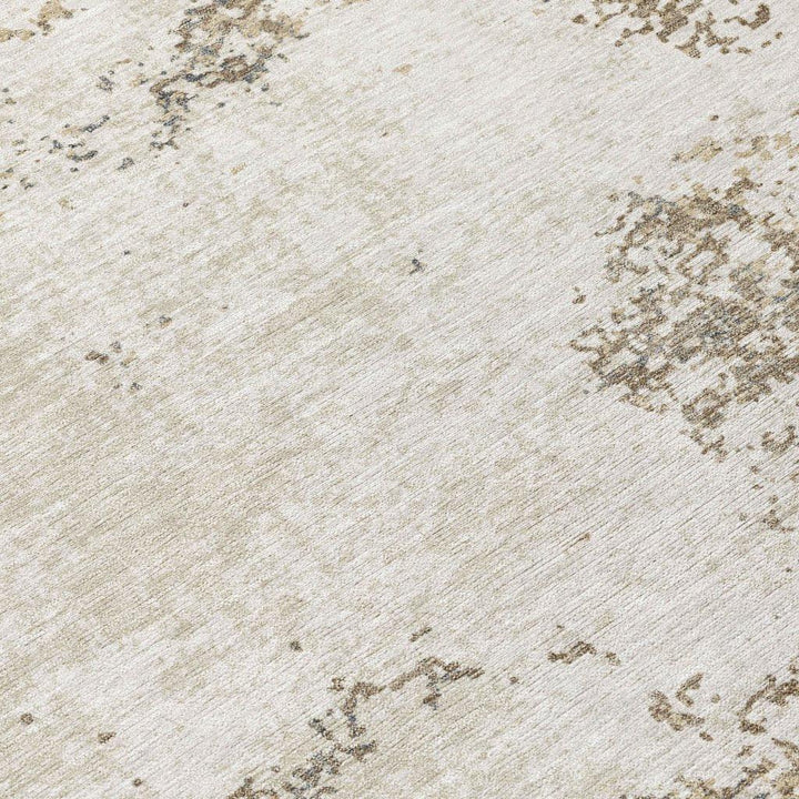 Aera Taupe Washable Indoor-Outdoor Rug-Outdoor Rugs-LOOMLAN Rugs-LOOMLAN