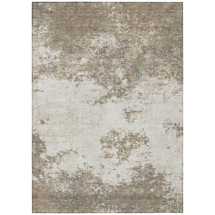Aera Taupe Washable Indoor-Outdoor Rug-Outdoor Rugs-LOOMLAN Rugs-2'6" x 3'10"-LOOMLAN