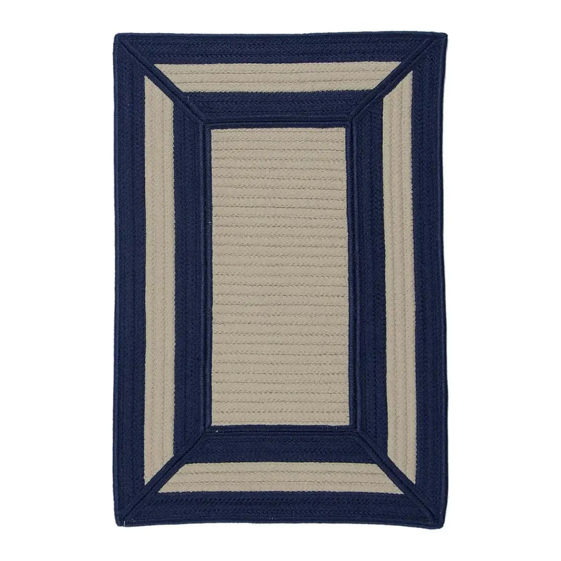 Afra Handcrafted Outdoor Rugs-Outdoor Rugs-Colonial Mills-Navy-3' x 5'-LOOMLAN