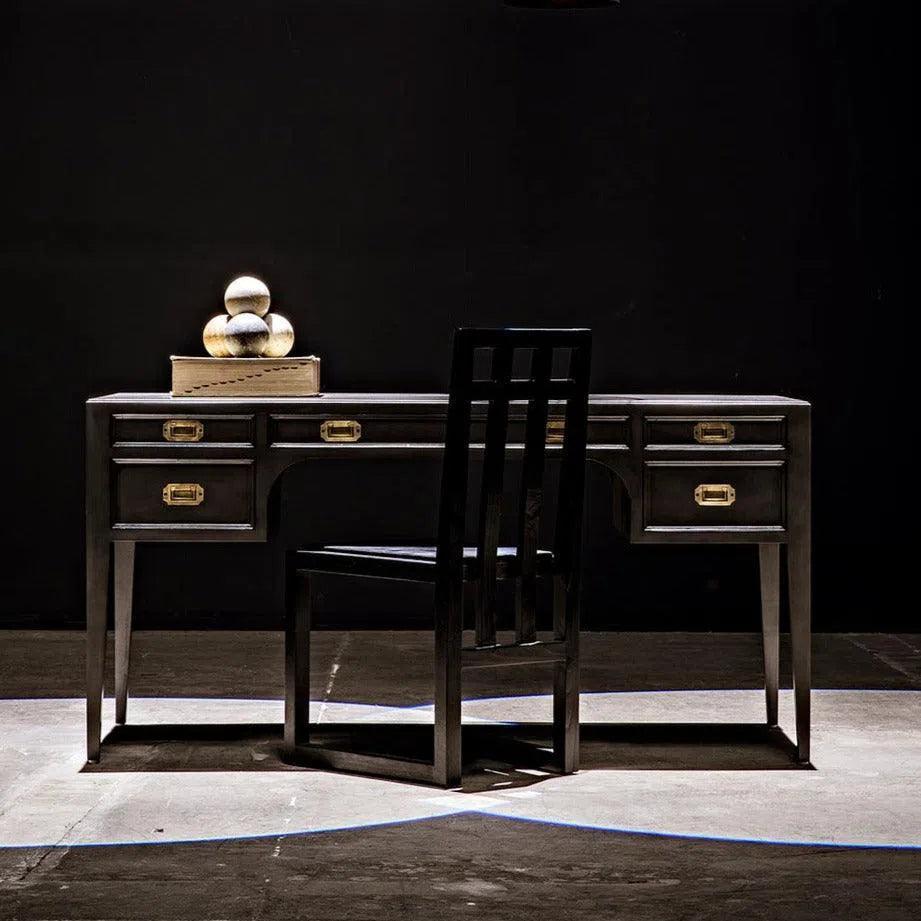 Africa Desk Mahogany Wood Desk With Drawers