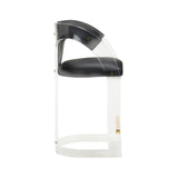 After Midnight Clear Acrylic Frame Bar Stool-Bar Stools-Wildwood-LOOMLAN