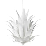 Agave 9-Light White Chandelier-Chandeliers-Currey & Co-LOOMLAN