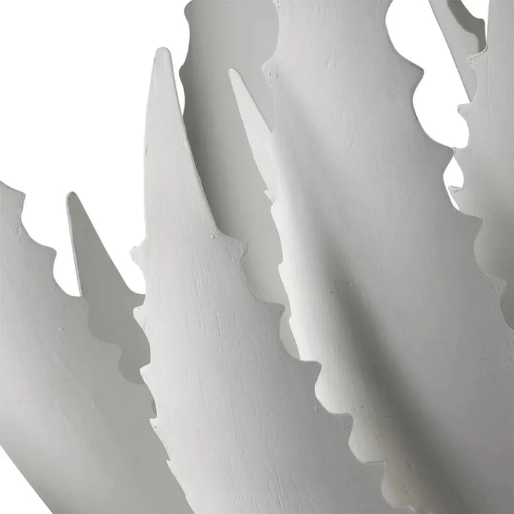 Agave White Console Table - LOOMLAN - Currey & Co - Console Tables