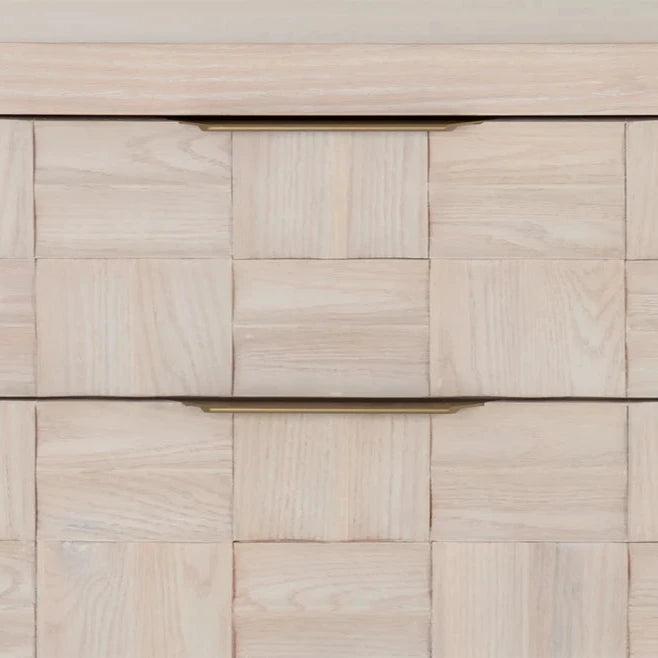 Akava Wood Dresser With Light Wash Finish