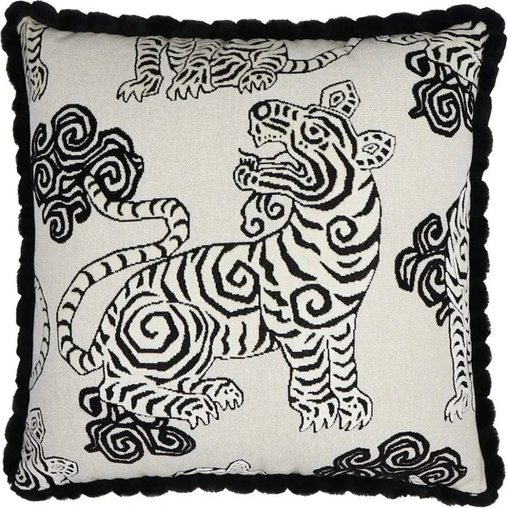 Akbar Tuxedo Novelty Black Large Throw Pillow Insert - LOOMLAN - D.V. Kap - Throw Pillows