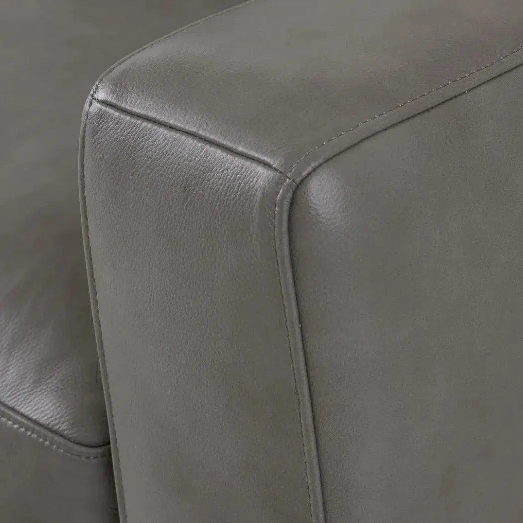 Alabama Leather Sofa Dark Gray Made the USA