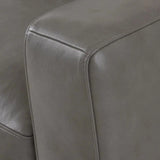 Alabama High Back Leather Sofa Dark Gray Made In the USA Sofas & Loveseats LOOMLAN By Uptown Sebastian