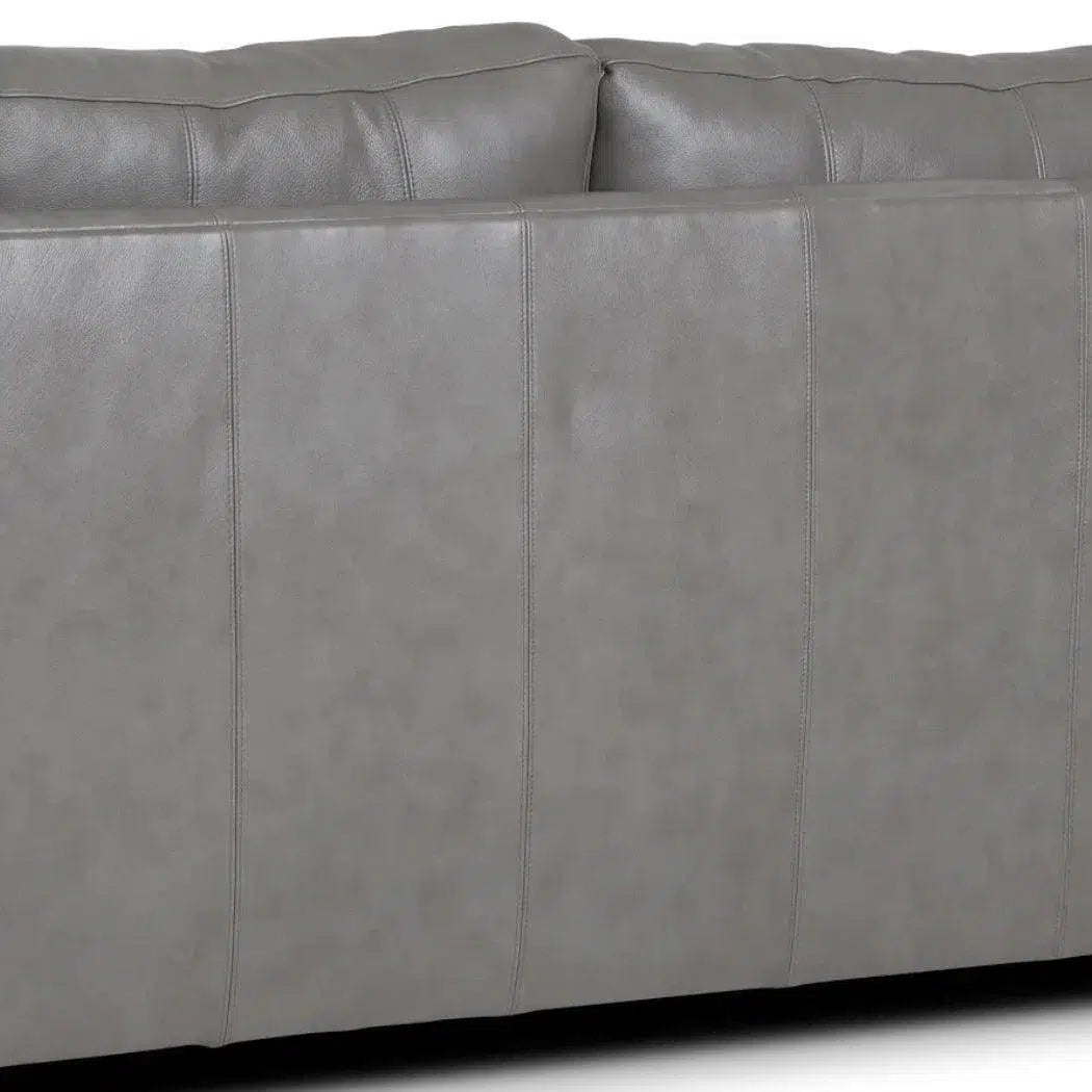 Alabama Leather Sofa Dark Gray Made the USA