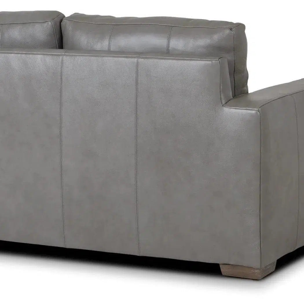 Alabama Leather Sofa Dark Gray Made the USA