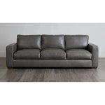 Alabama Leather Sofa Dark Gray Made the USA