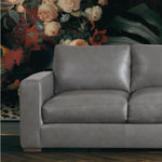 Alabama Leather Sofa Dark Gray Made the USA