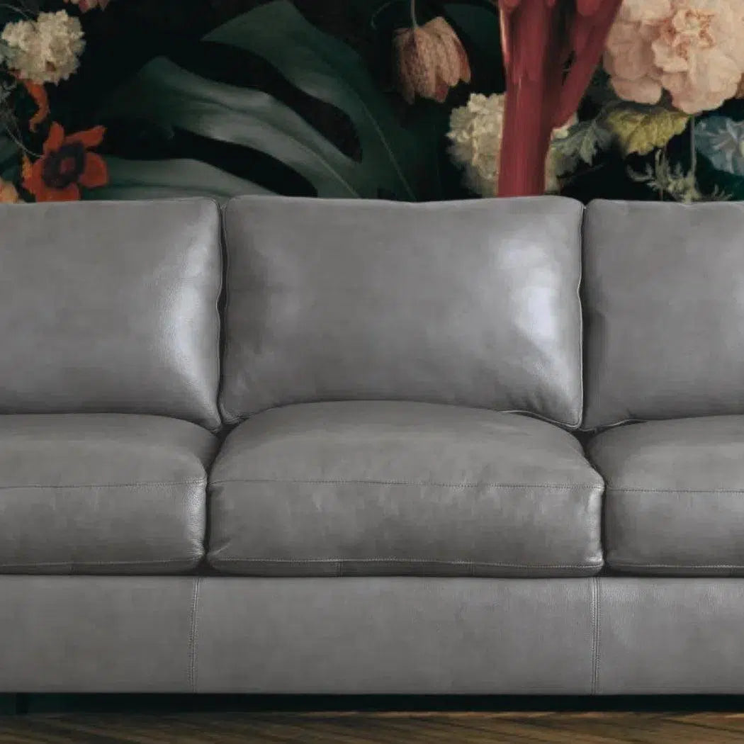 Alabama Leather Sofa Dark Gray Made the USA