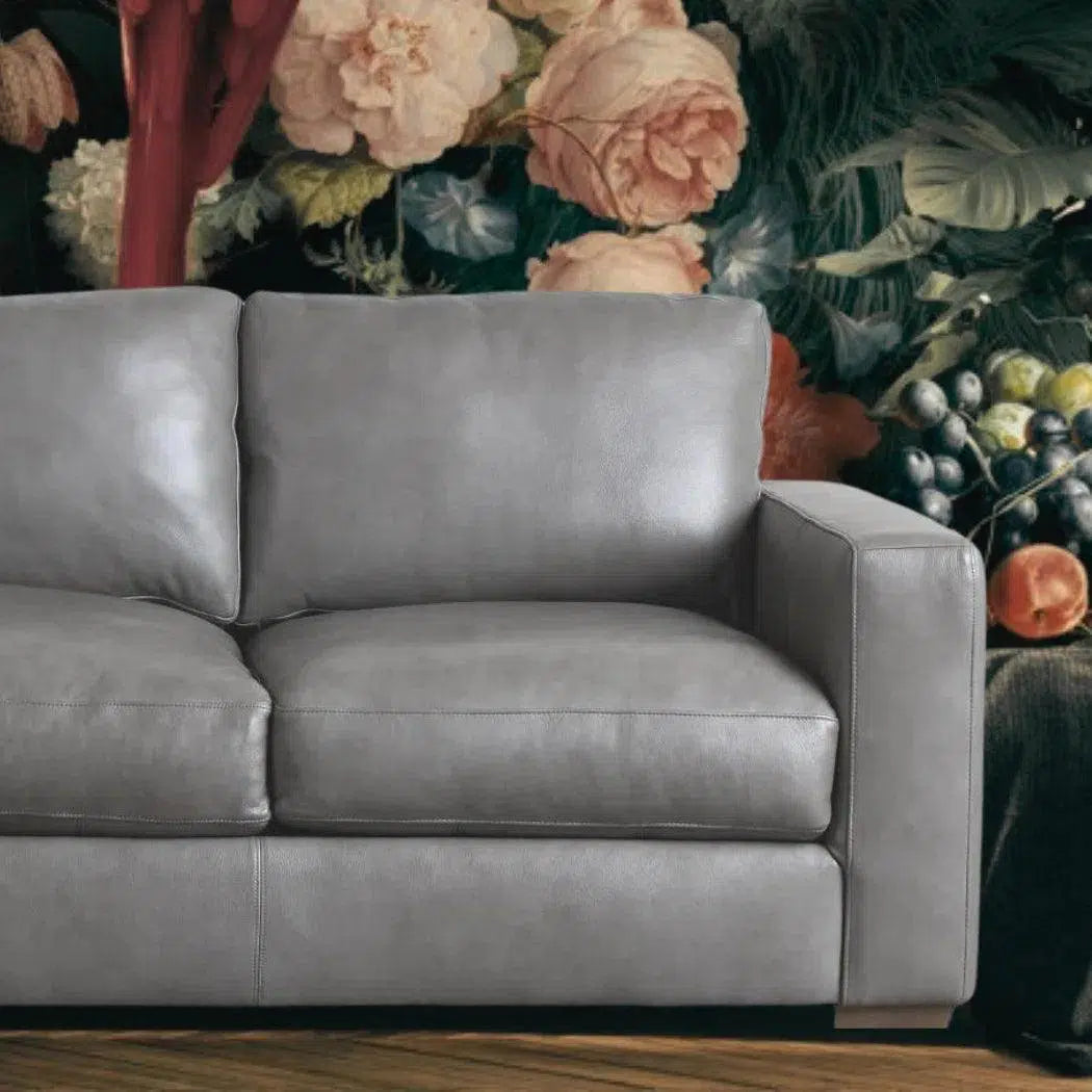 Alabama Leather Sofa Dark Gray Made the USA