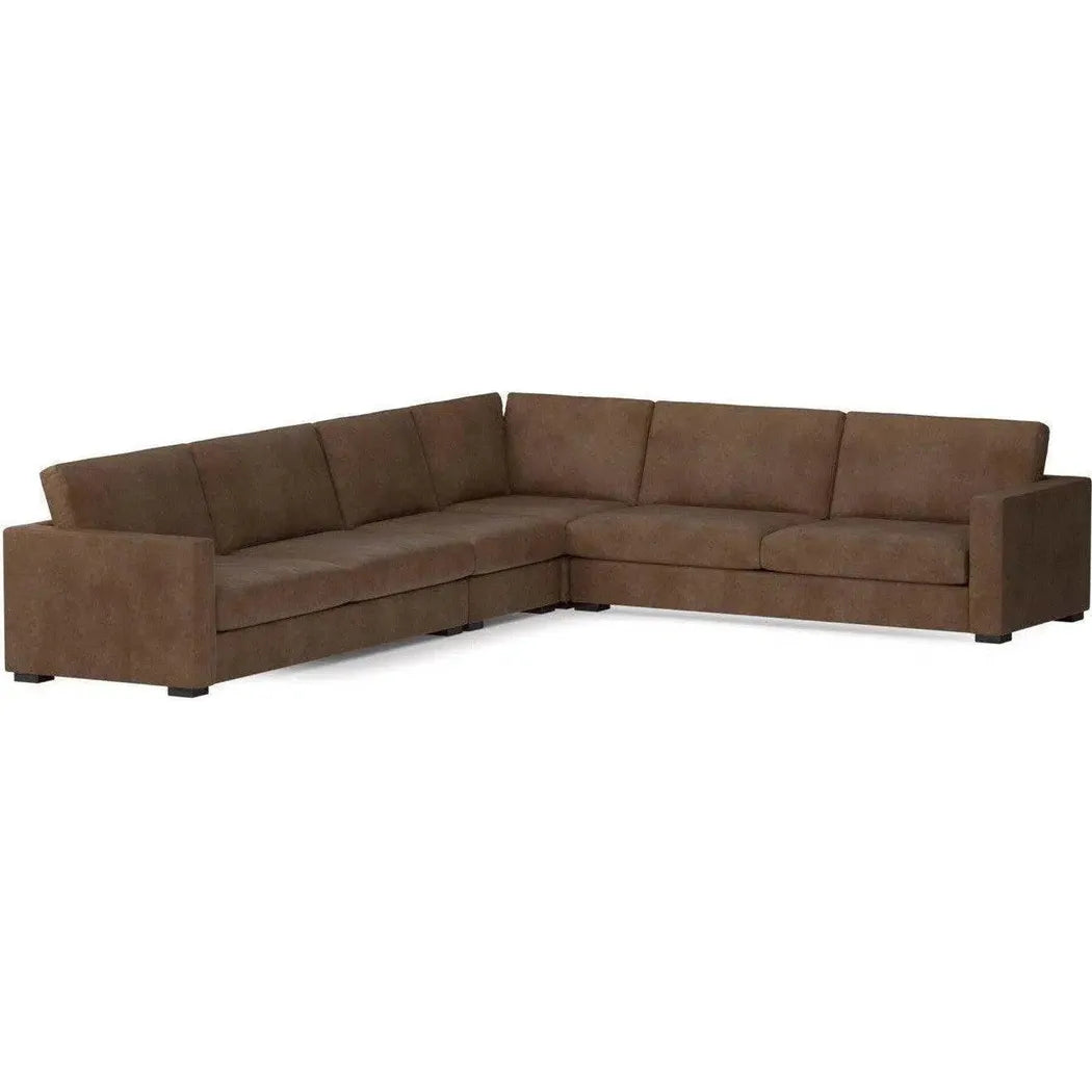 Alabama Reversible L-Shaped Leather Sectional