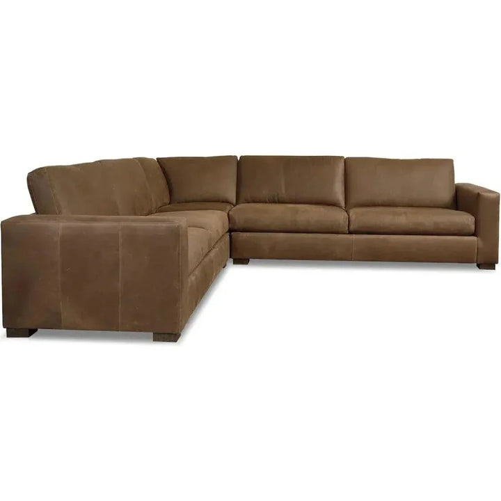Alabama Symmetrical Leather Sectional Made to Order - LOOMLAN - Uptown Sebastian - Sectionals