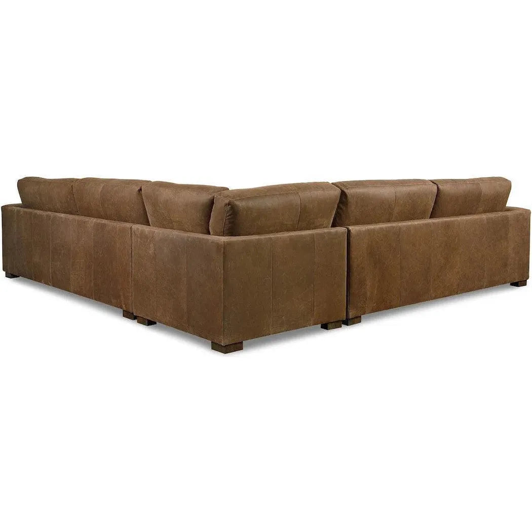 Alabama Symmetrical Leather Sectional Made to Order